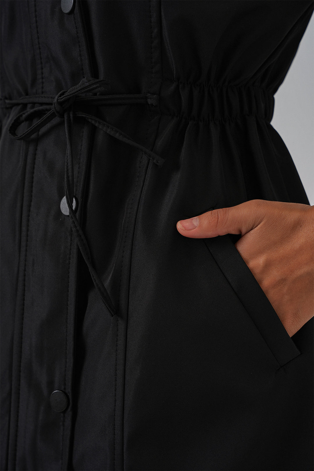 Bigdart 10322 Trench à Taille Froncée - Noire