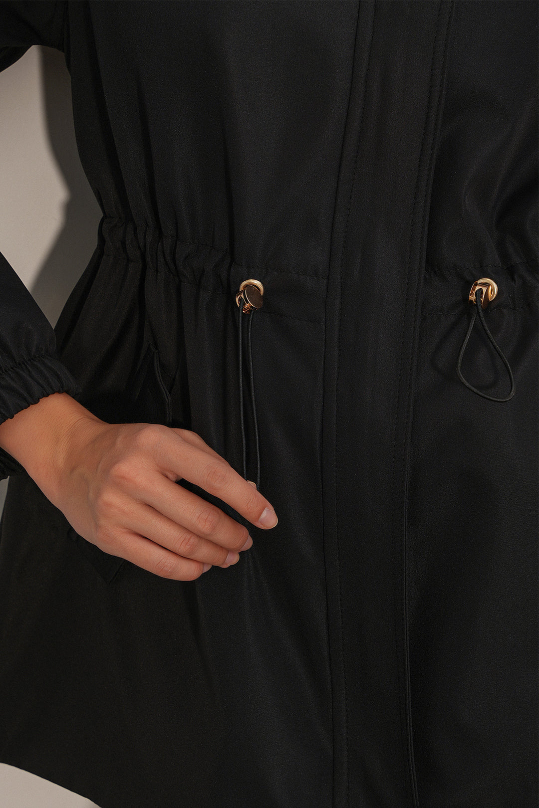 Bigdart 10322 Veste Femme à Taille Froncée - Noir