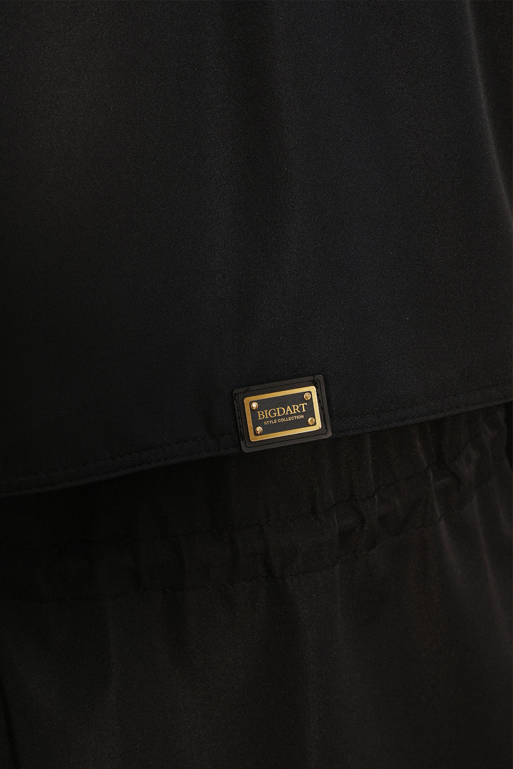 Bigdart 10322 Veste Femme à Taille Froncée - Noir