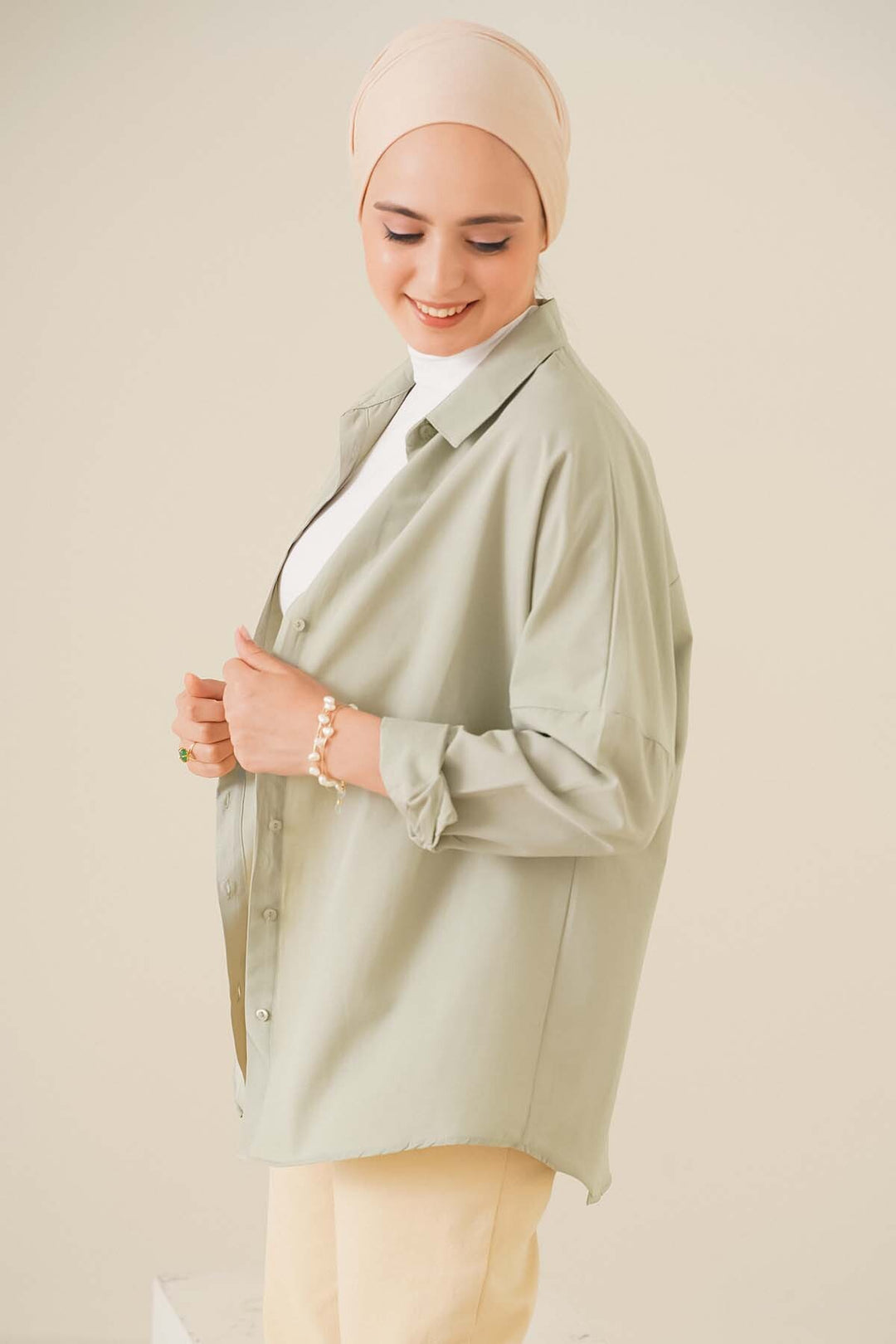 Bigdart Chemise basique oversize modeste 103901 - a.Kaki