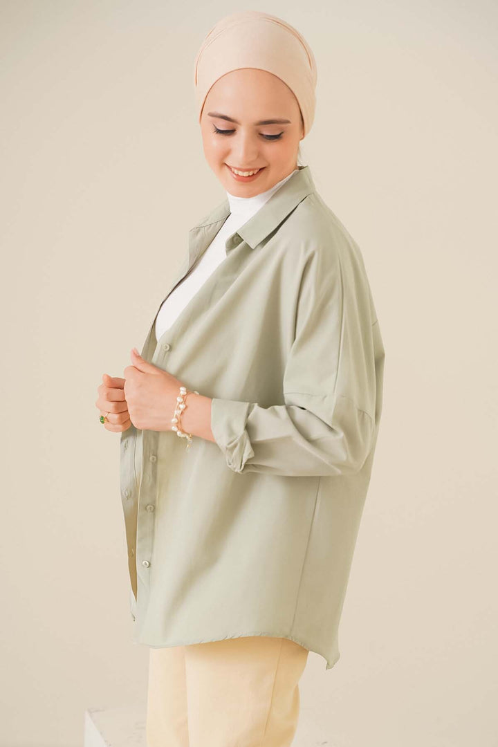 Bigdart Chemise basique oversize modeste 103901 - a.Kaki