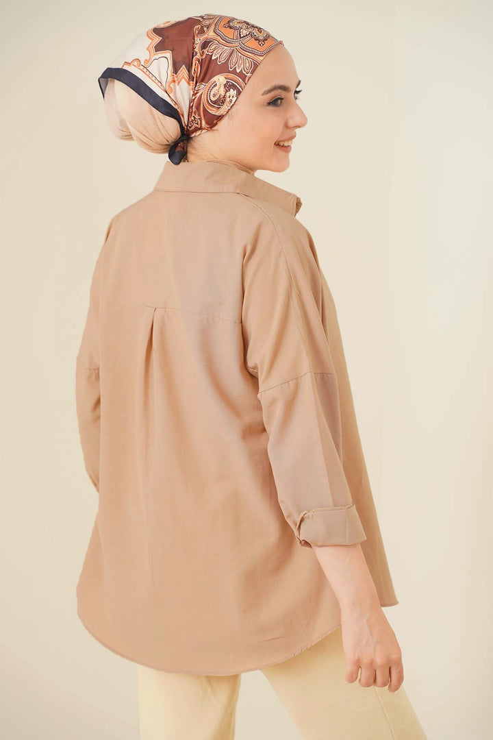 Bigdart 103901 Chemise Basique Modeste Oversize - Camel