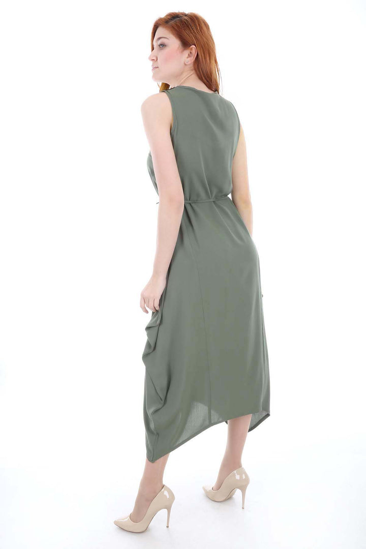 Bigdart Robe brodée 1512 - Kaki