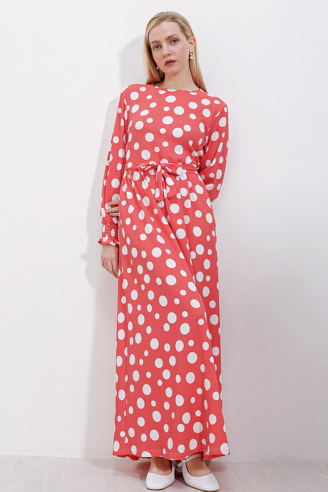 Bigdart 1525 Robe Modeste en Tricot - Rose P.