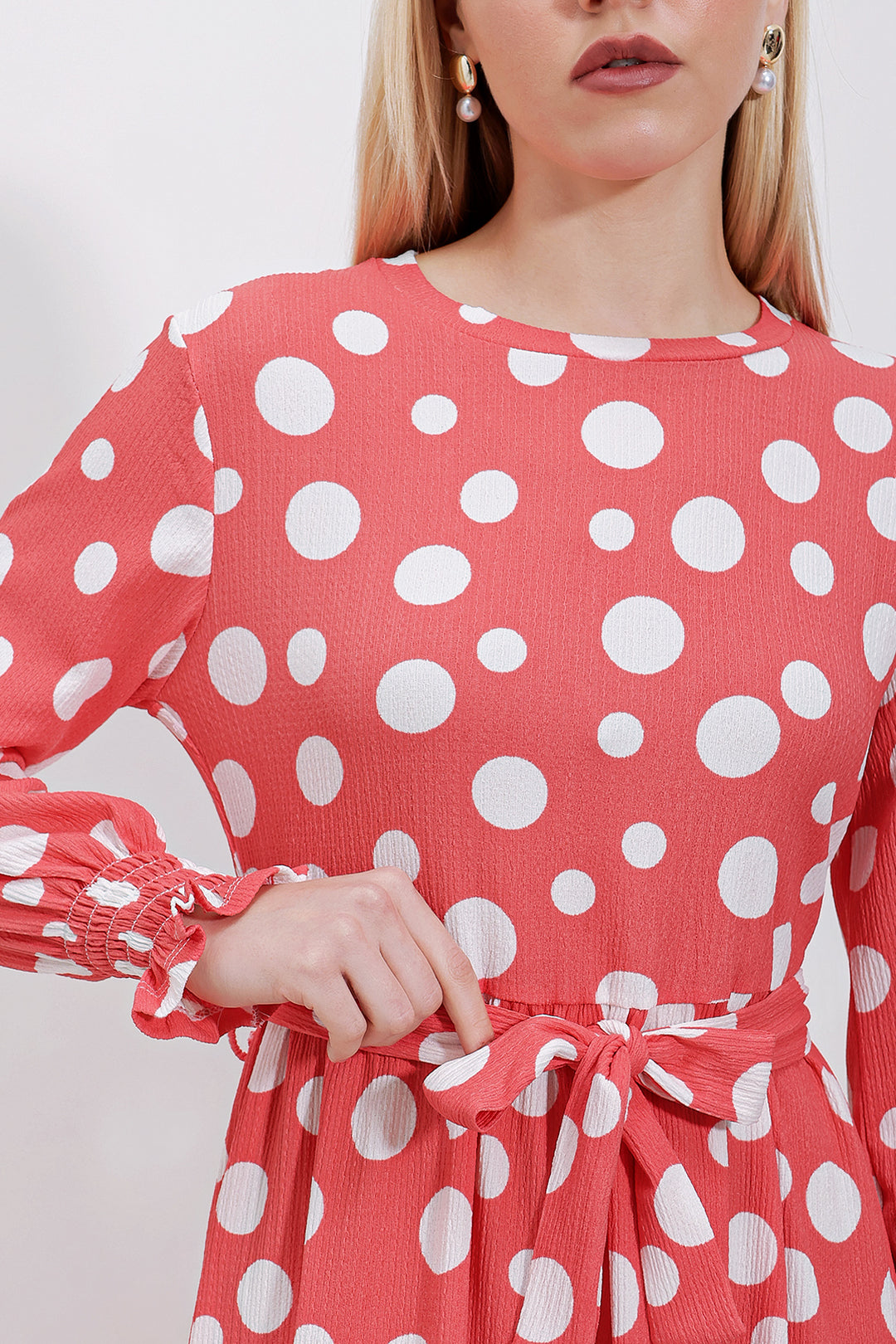 Bigdart 1525 Robe Modeste en Tricot - Rose P.