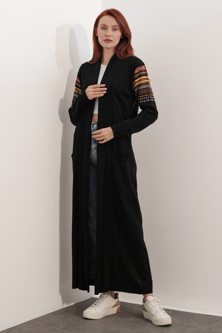 Bigdart Gilet long en tricot 15690 - Noir