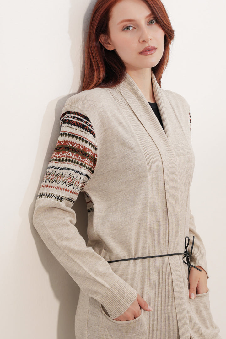 Bigdart Gilet long en tricot 15690 - Pierre