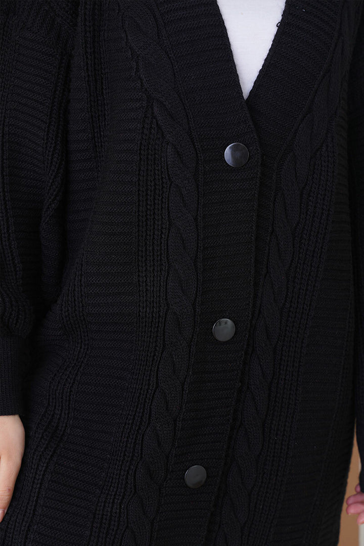 Bigdart 15768 Veste Tricot Modeste - Noir