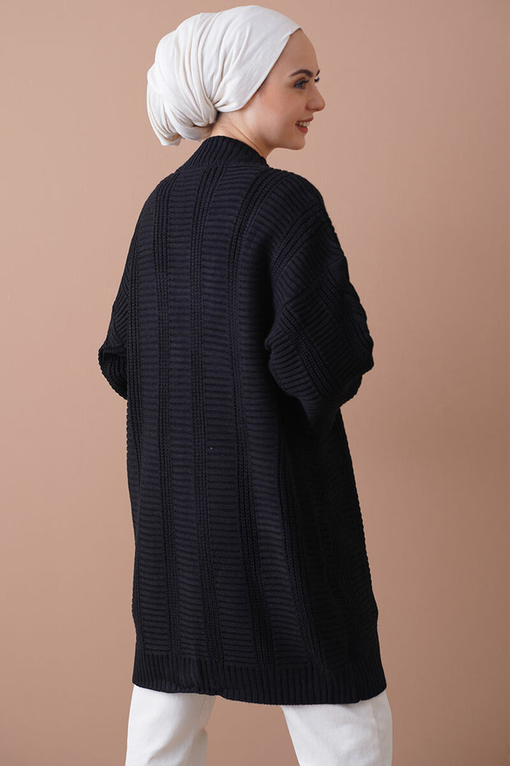Bigdart 15768 Veste Tricot Modeste - Noir