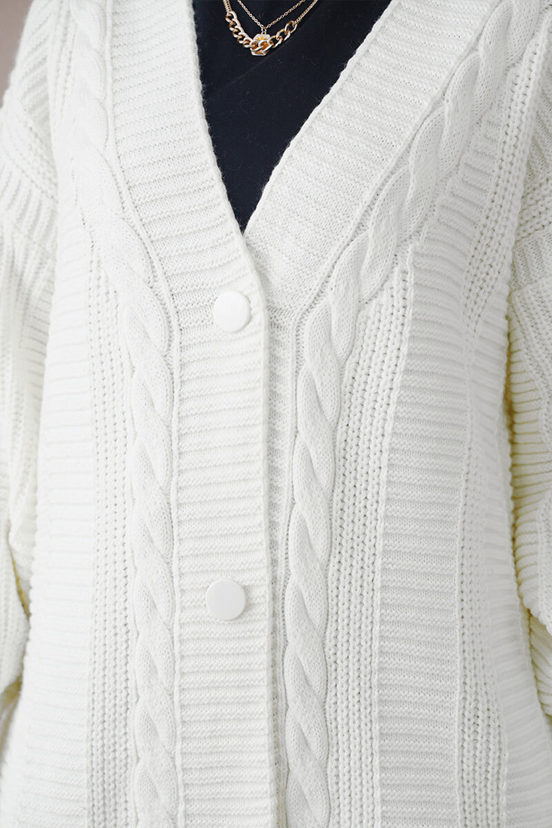 Bigdart Gilet tricoté modeste 15768 - Écru