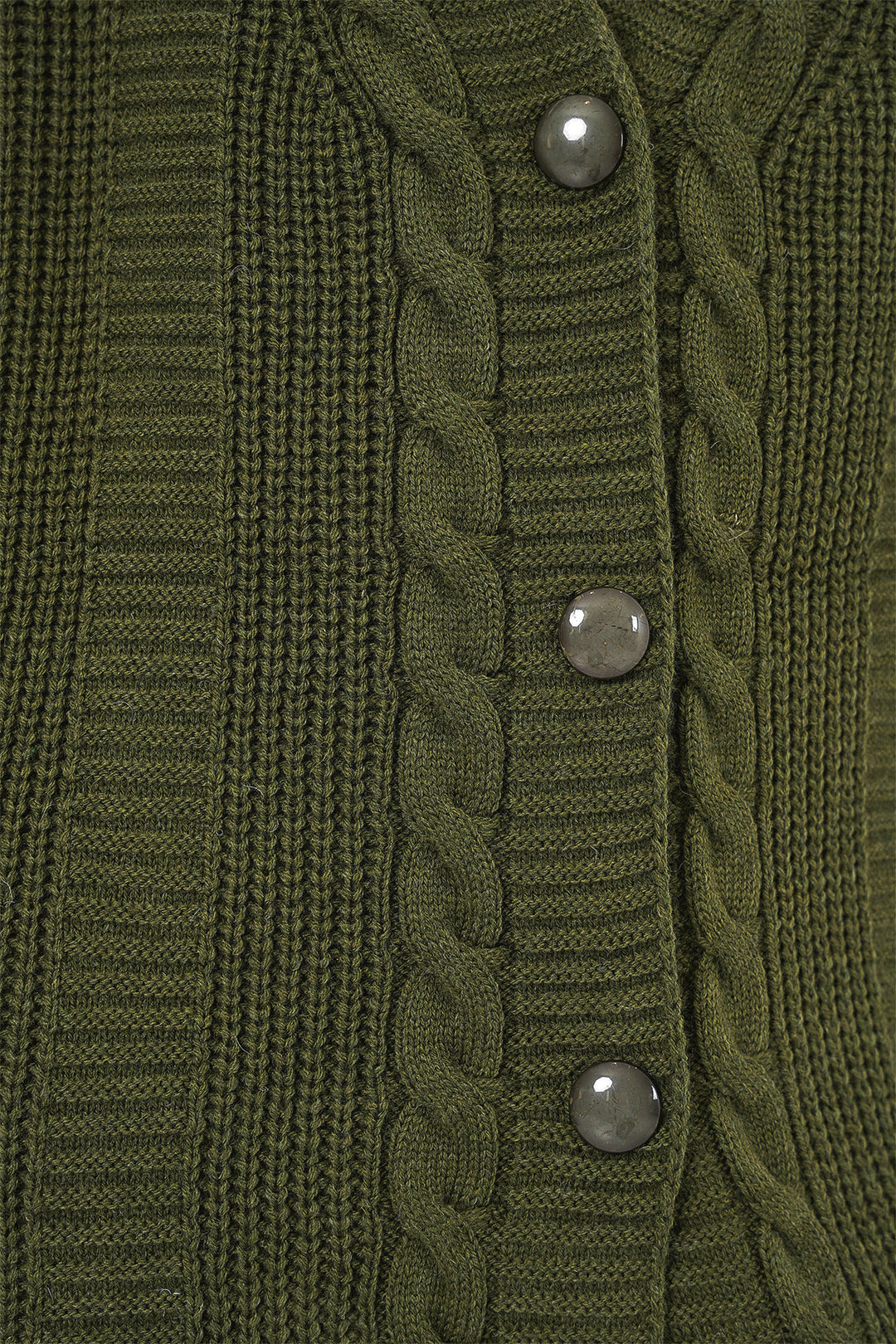 Bigdart 15768 Veste en tricot modeste - Kaki