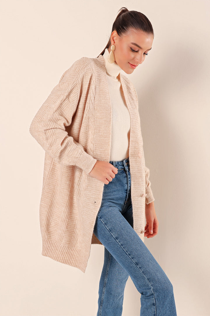 Bigdart 15768 Gilet Tricot Modeste - Crème