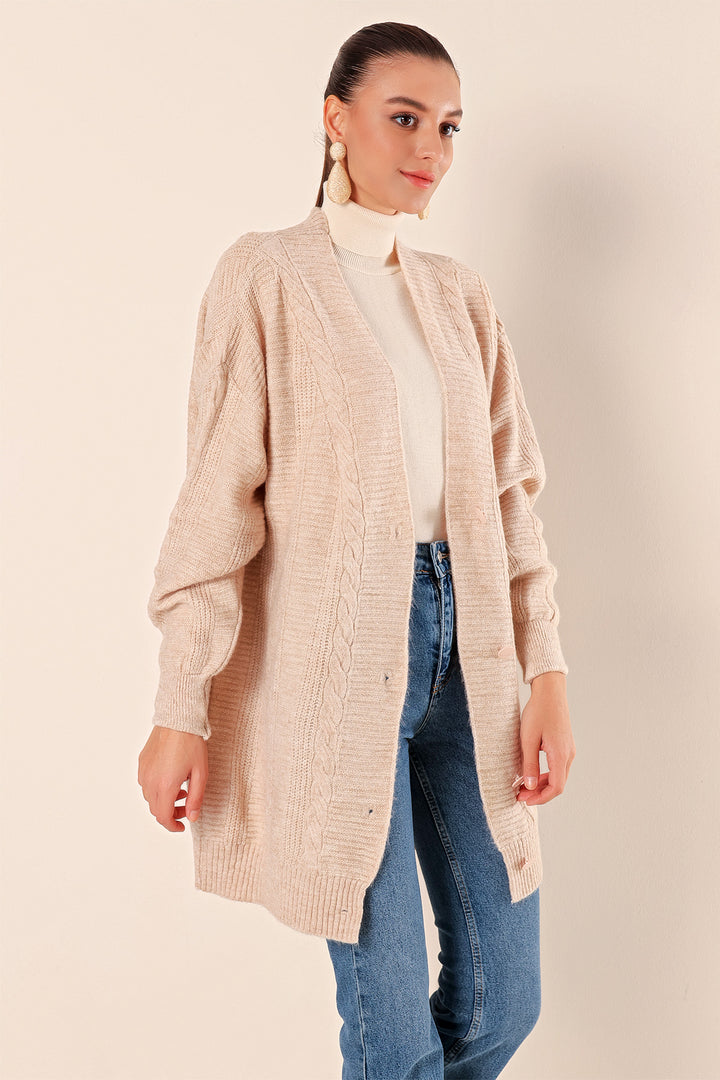 Bigdart 15768 Gilet Tricot Modeste - Crème