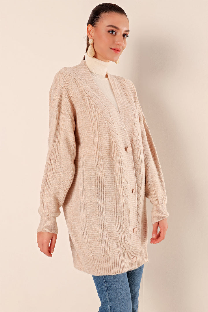 Bigdart 15768 Gilet Tricot Modeste - Crème