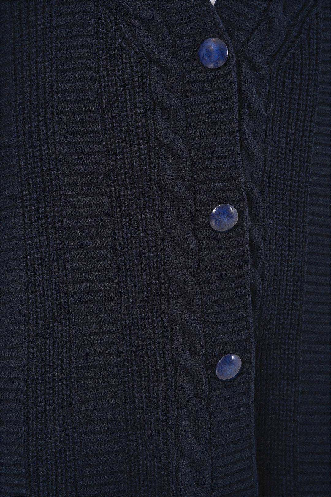Bigdart 15768 Gilet en tricot modeste - Bleu marine