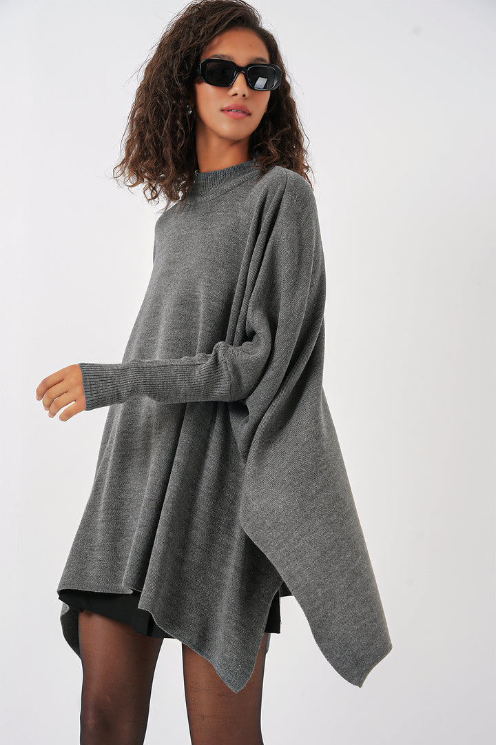 Bigdart Pull poncho fendu 15783 - Gris