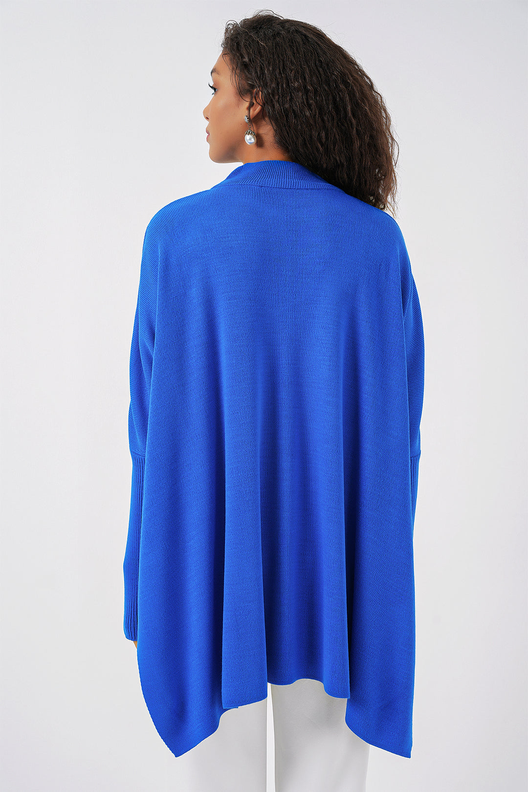 Bigdart Pull Poncho Fendu 15783 - a.Bleu roi