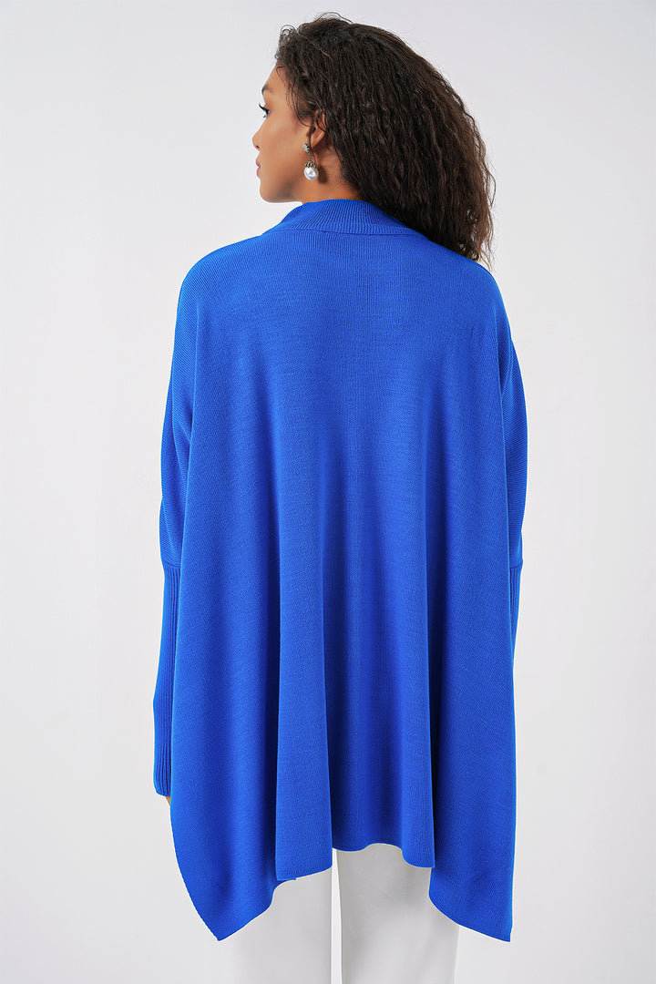 Bigdart Pull Poncho Fendu 15783 - a.Bleu roi