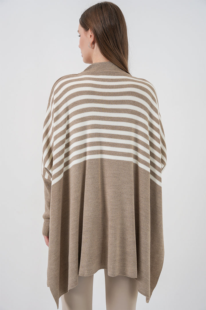 Bigdart 15783 Pull Poncho Fendu - a. Vison