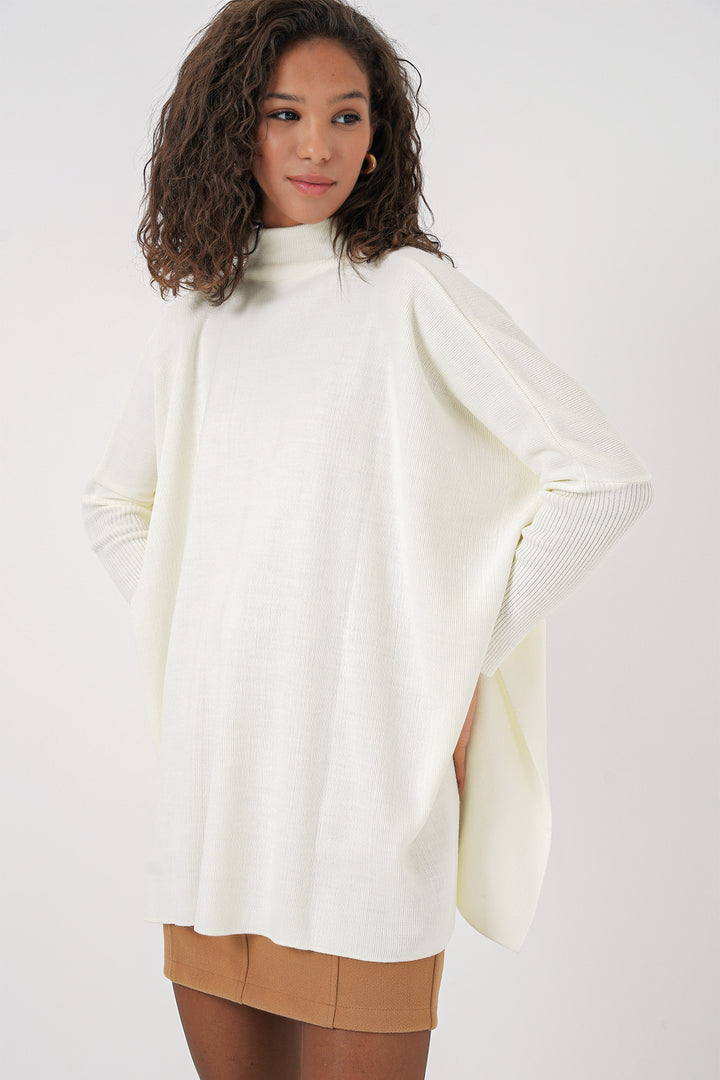 Bigdart 15783 Poncho à fente - Blanc