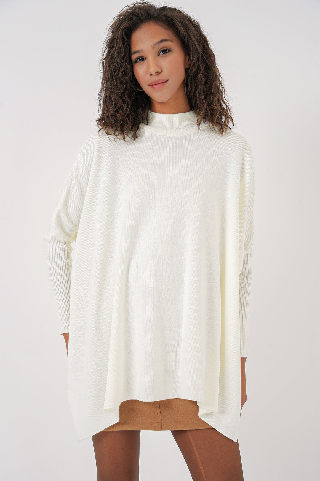 Bigdart 15783 Poncho à fente - Blanc