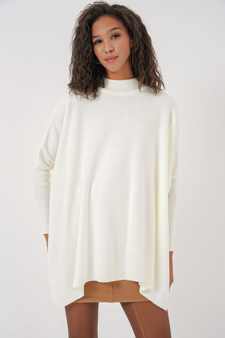 Bigdart 15783 Poncho à fente - Blanc