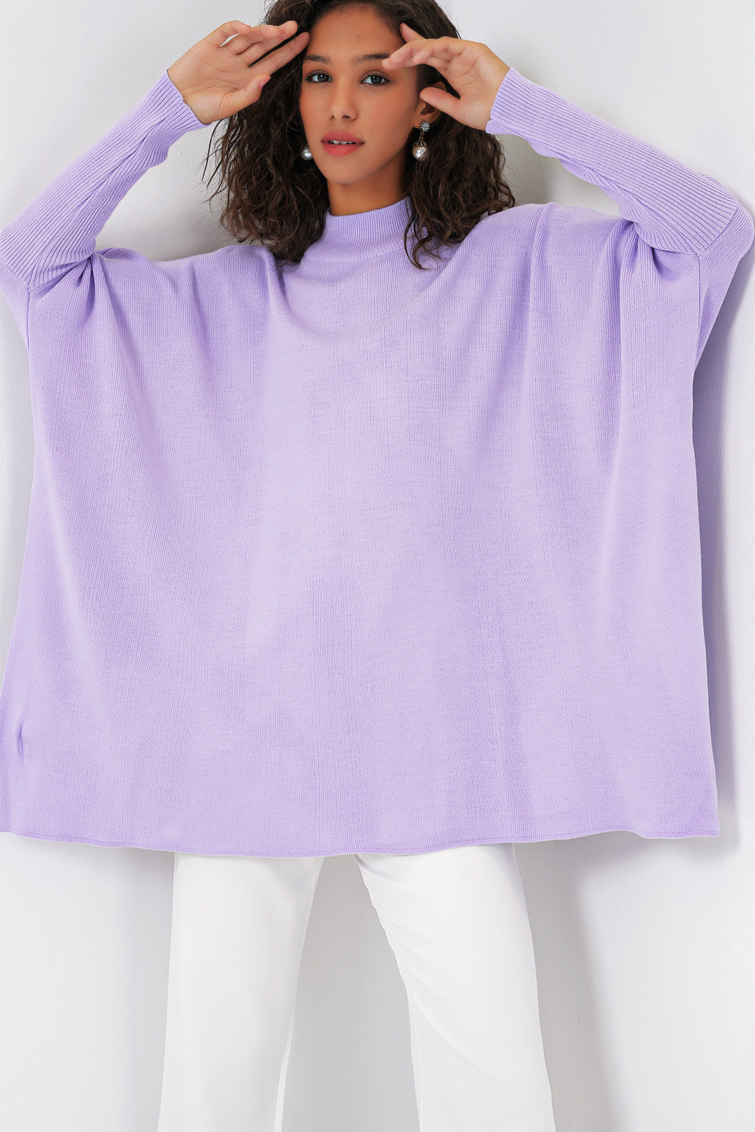 Bigdart Pull Poncho Fendu 15783 - Lilass