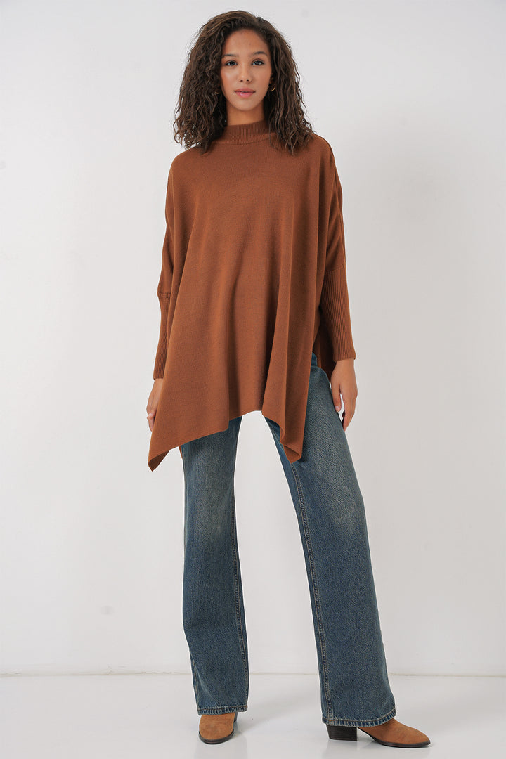 Bigdart Pull Poncho Fendu 15783 - Tabacc