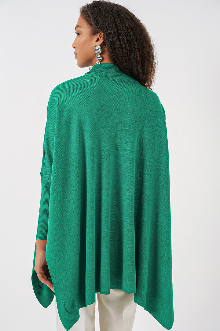 Bigdart Pull poncho avec fente - Vert