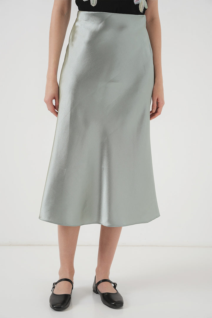 Bigdart Jupe en satin 15806 - çağla