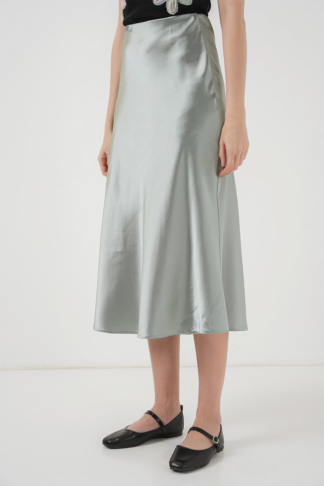 Bigdart Jupe en satin 15806 - çağla