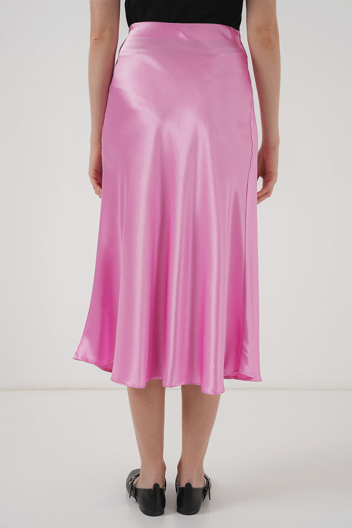 Bigdart Jupe en satin 15806 - Rose