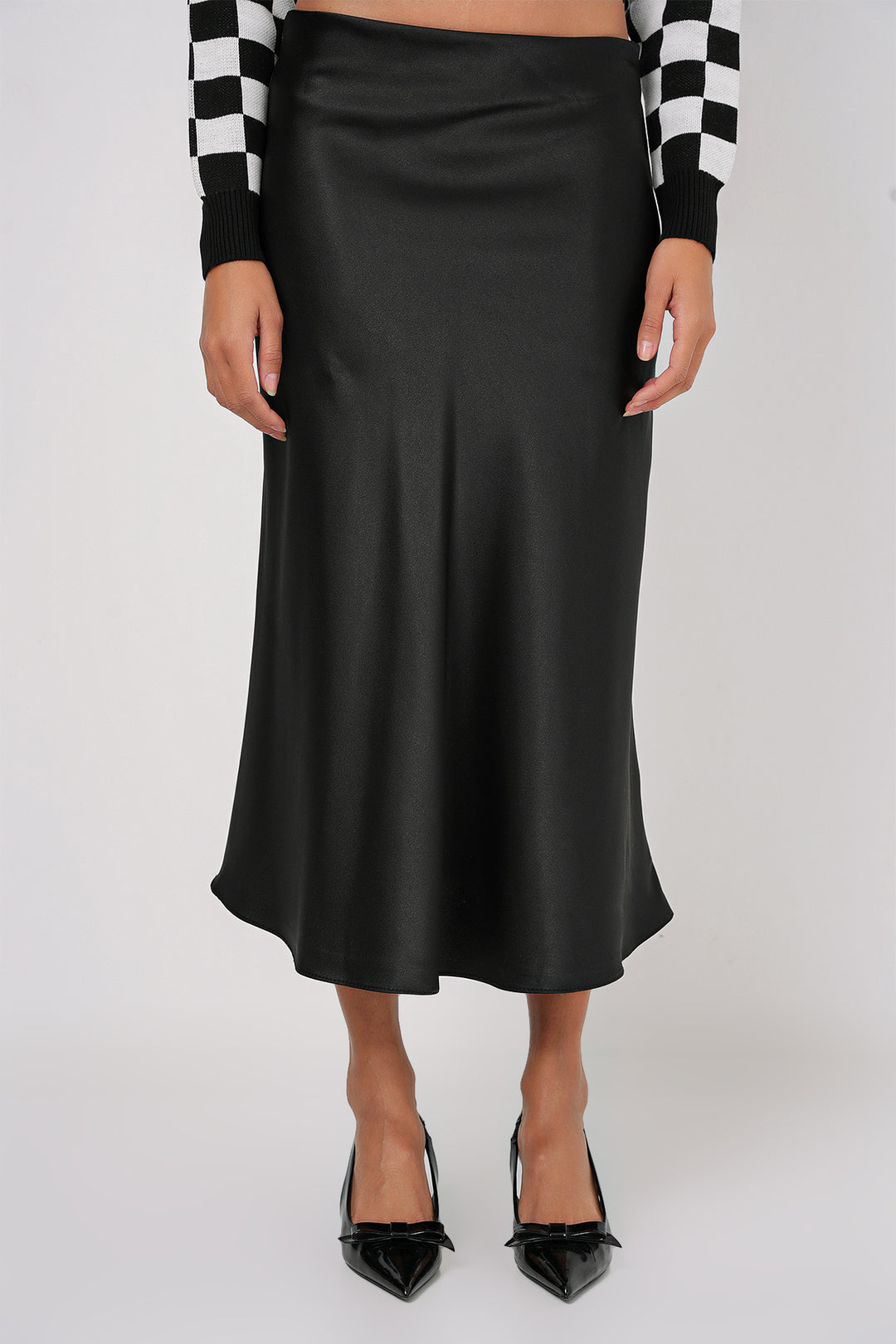 Bigdart 15806 Jupe Satin - Noir