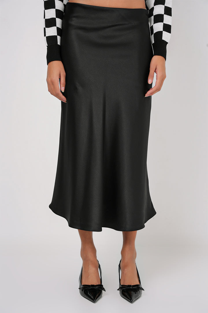 Bigdart 15806 Jupe Satin - Noir