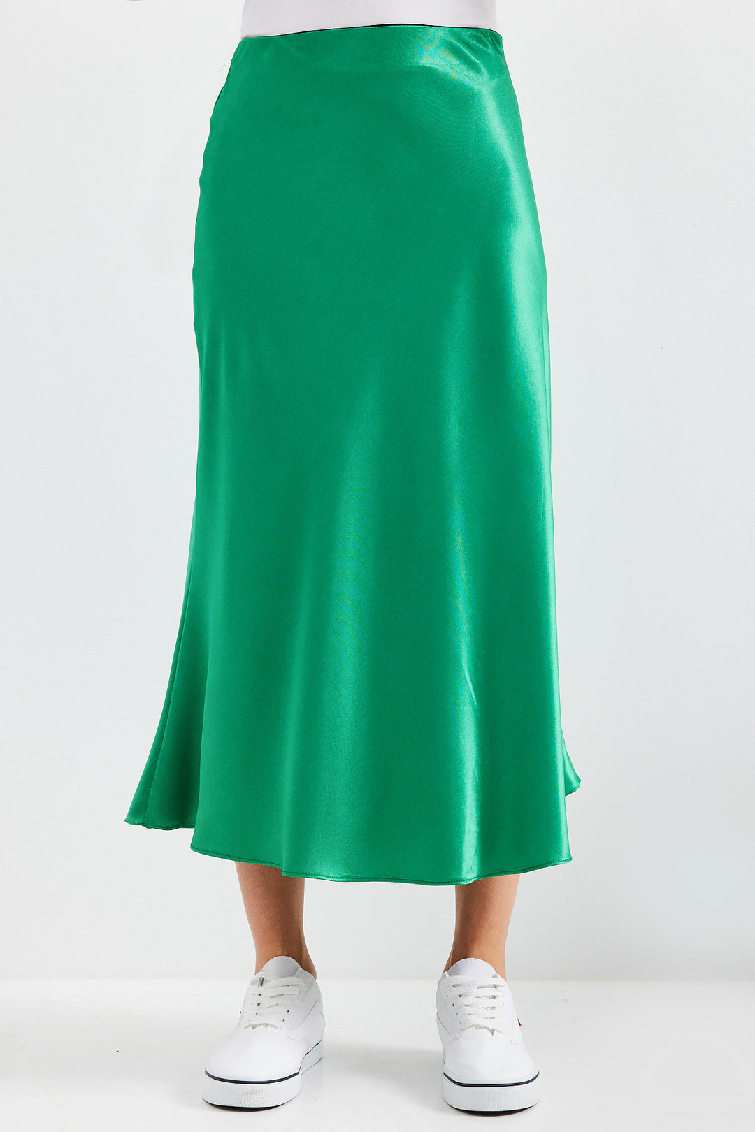 Bigdart 15806 Jupe en satin - Vert