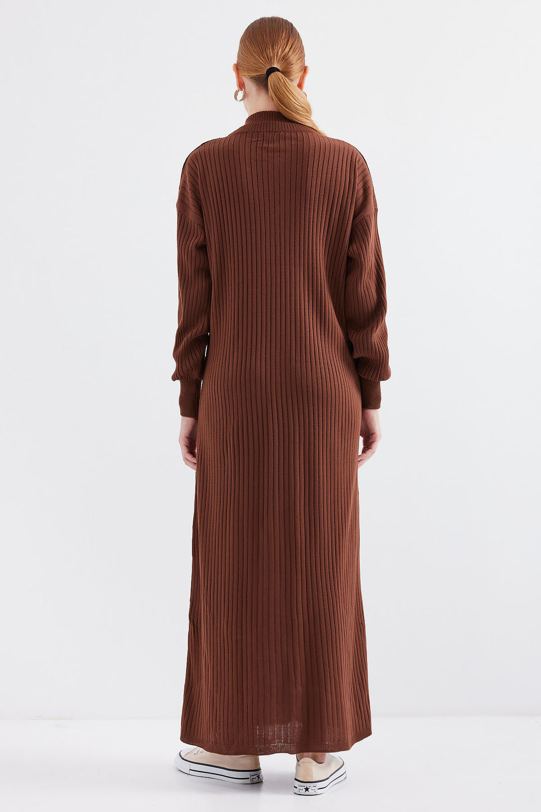 Bigdart 15839 Robe Tricot Longue - Marron