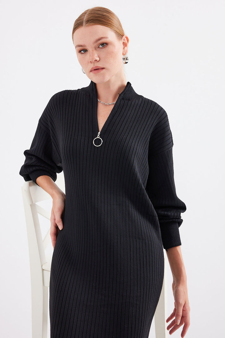 Bigdart Robe en tricot 15839 - Noir