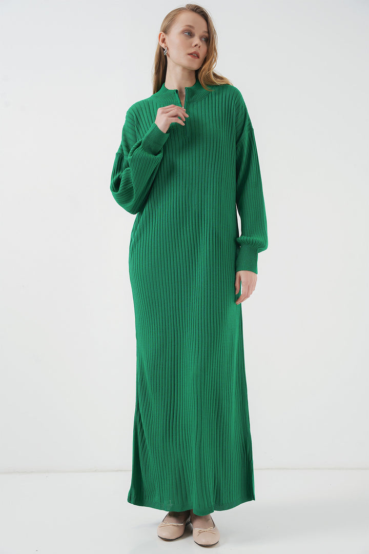 Bigdart Robe Tricot Longue 15839 - Vert