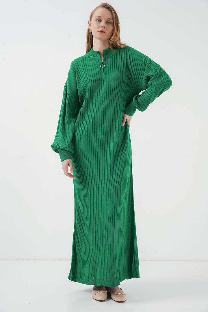 Bigdart Robe Tricot Longue 15839 - Vert