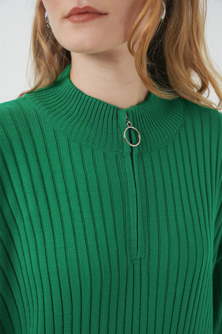 Bigdart Robe Tricot Longue 15839 - Vert