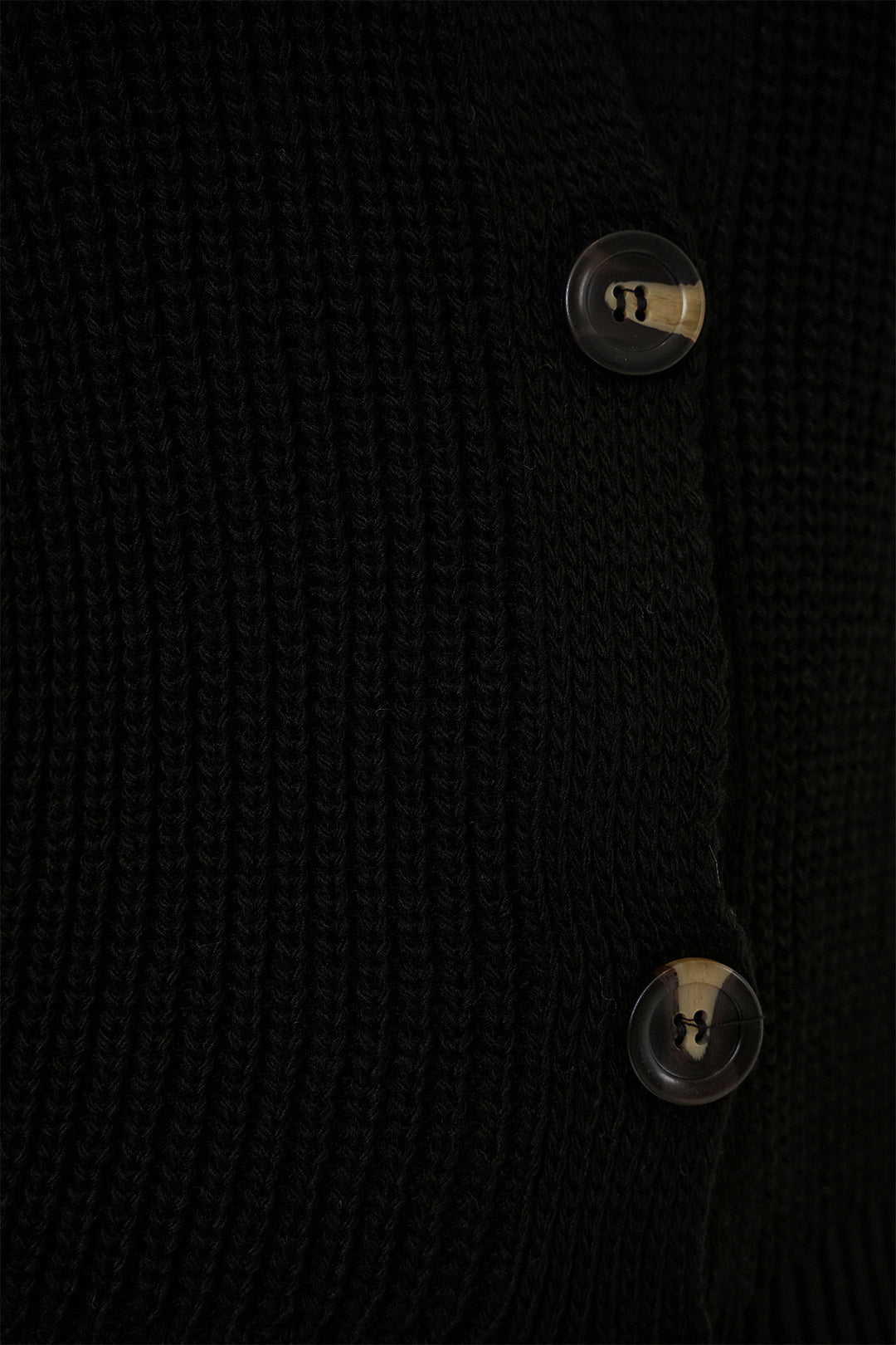Bigdart 15881 Gilet tricoté court à boutons - Noir