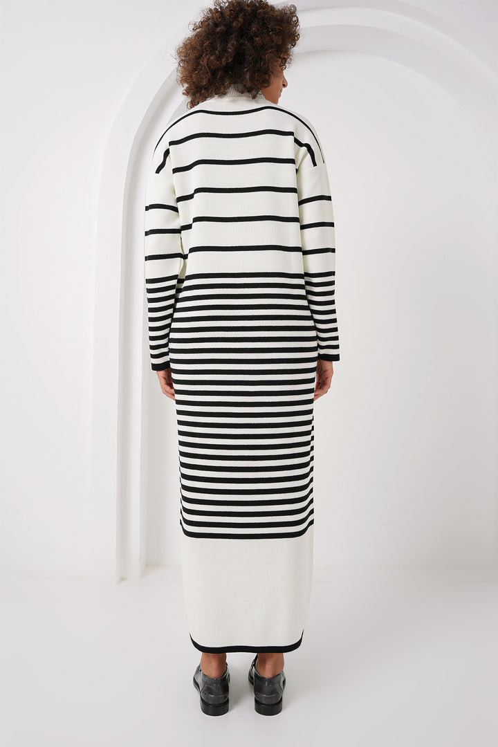 Bigdart 15890 Robe Tricot Longue - Blanc Cassé