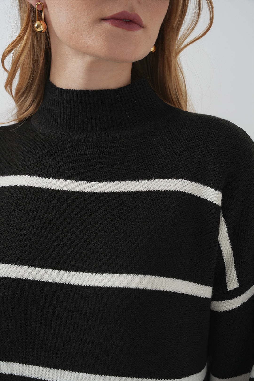 Bigdart Robe longue en tricot 15890 - Noir