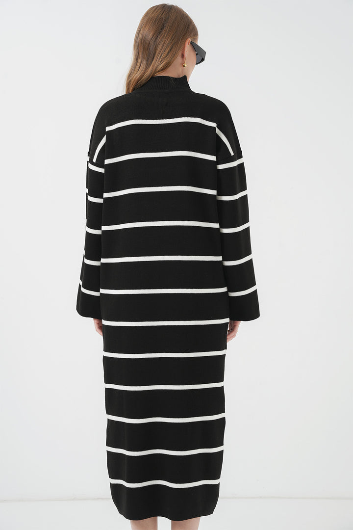 Bigdart Robe longue en tricot 15890 - Noir