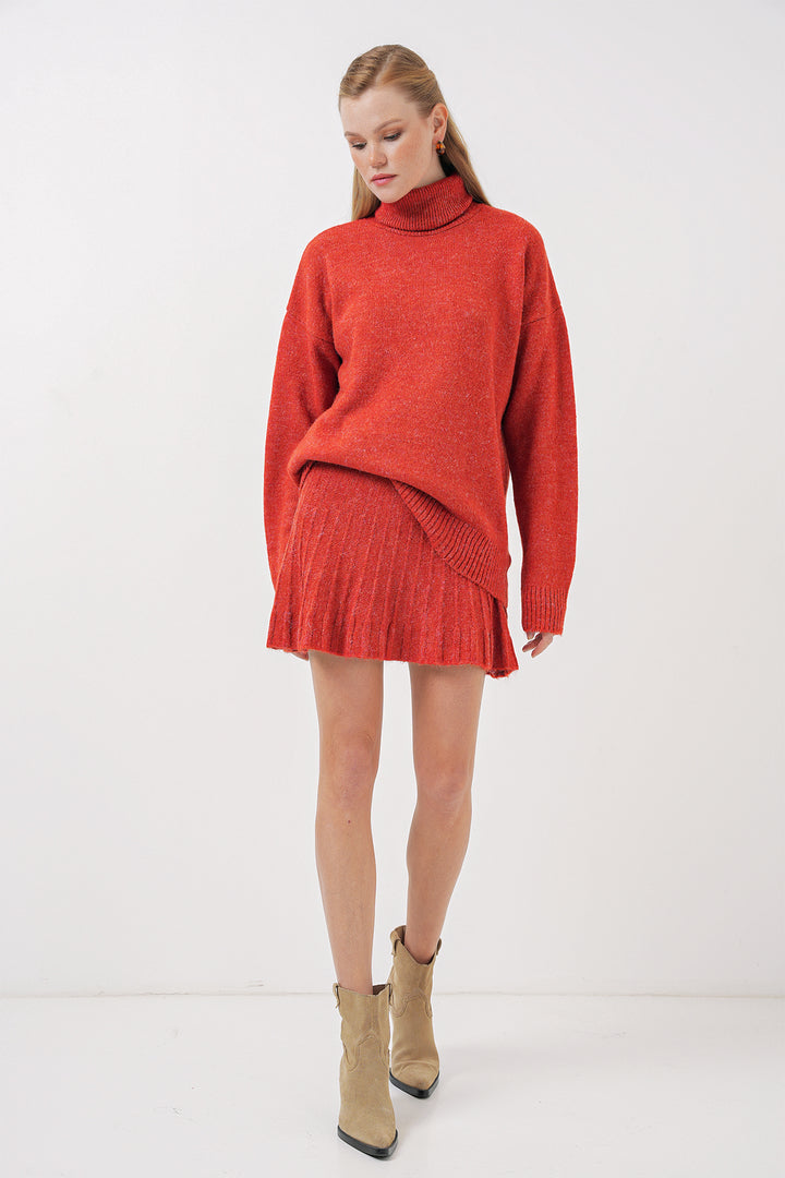 Bigdart 15891 Ensemble de tricot avec jupe - Brique