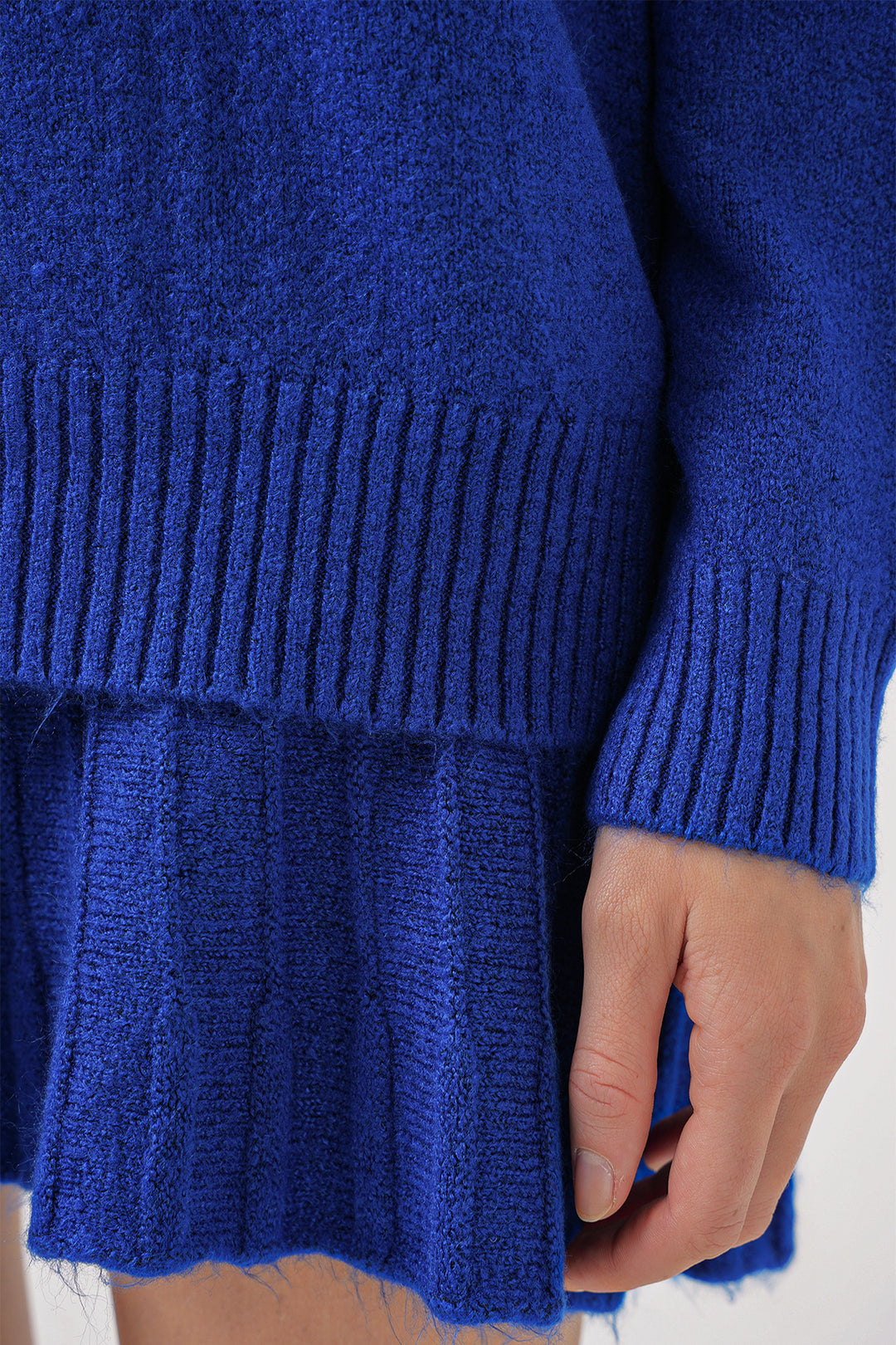 Bigdart 15891 Ensemble de tricot avec jupe - Bleu roi