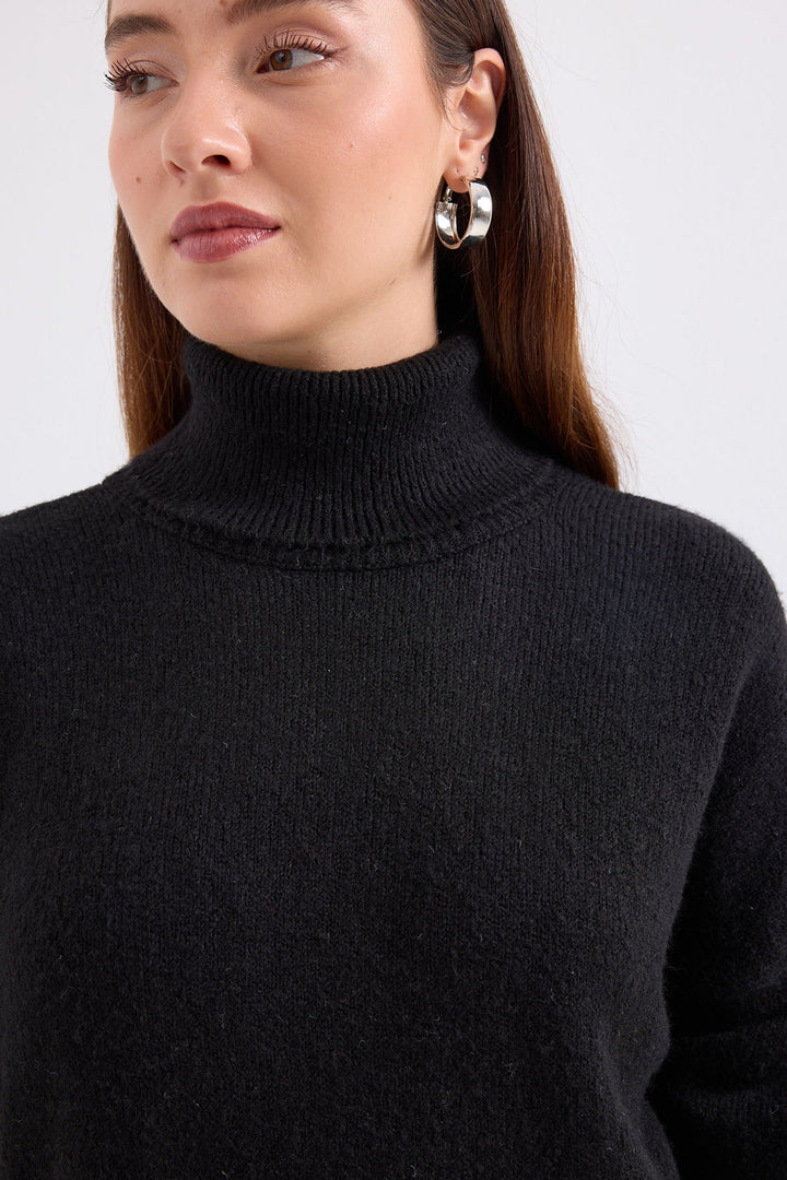 Bigdart 15891 Ensemble tricot jupe pull - Noir