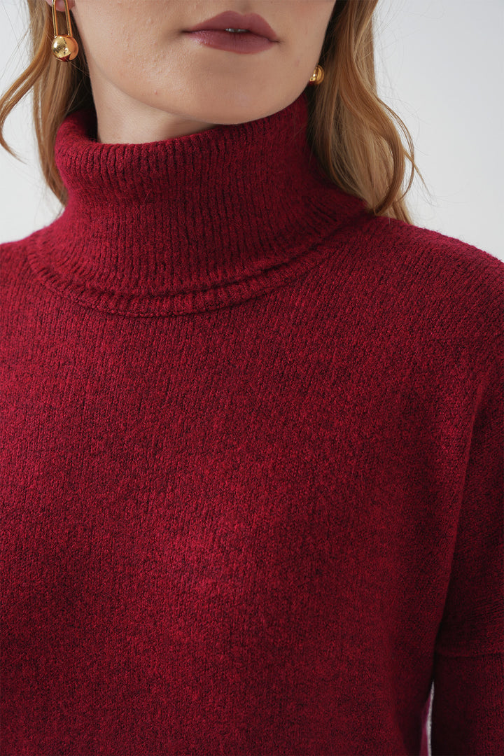 Bigdart 15892 Ensemble Tricot Jupe Pull - Rouge