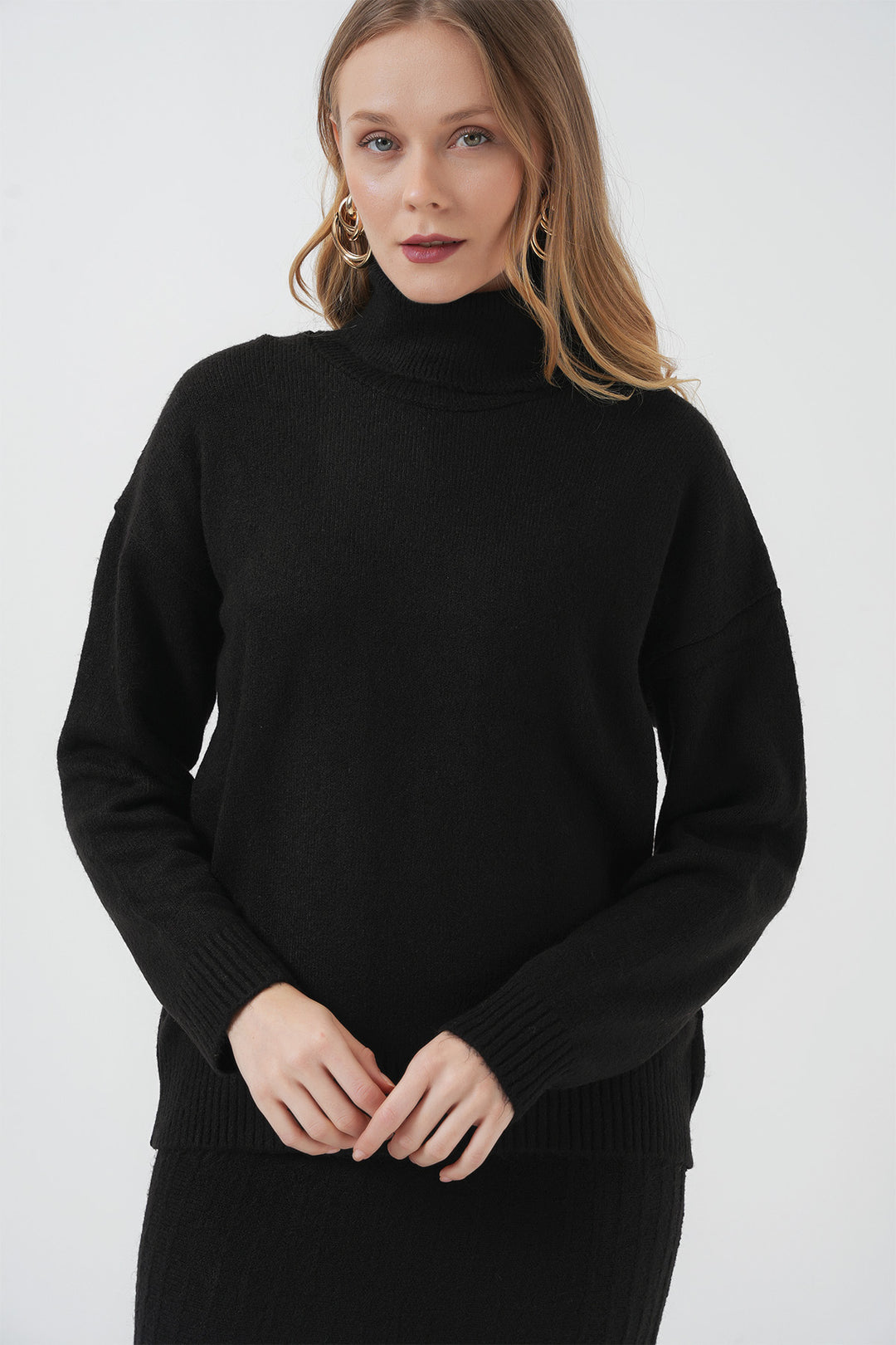 Bigdart 15892 Ensemble Tricot Jupe Pull - Noir