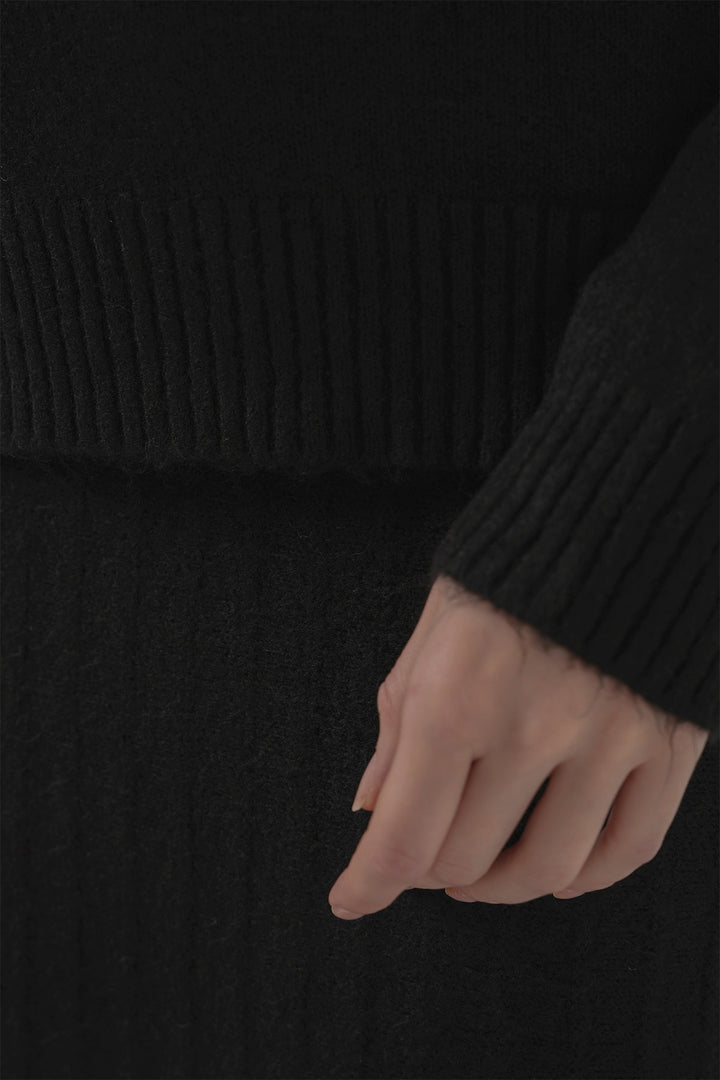 Bigdart 15892 Ensemble Tricot Jupe Pull - Noir